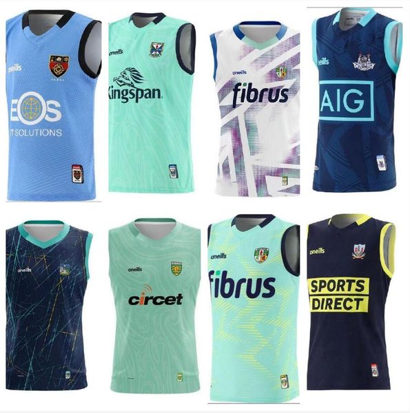 

s-3xl gaa rugby jersey leisure sports vest 2023 2024 all team kerry mayo limerick galway dublin down cork clare cavan antrim singlet jerseys, Black;gray