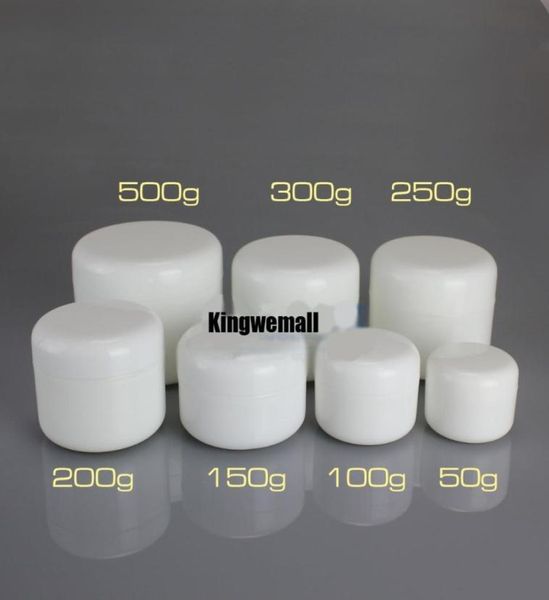 

300pcslot white 50ml cream jar cosmetic container 50g plastic bottledisplay bottlemask jar cosmetic packaging7851721