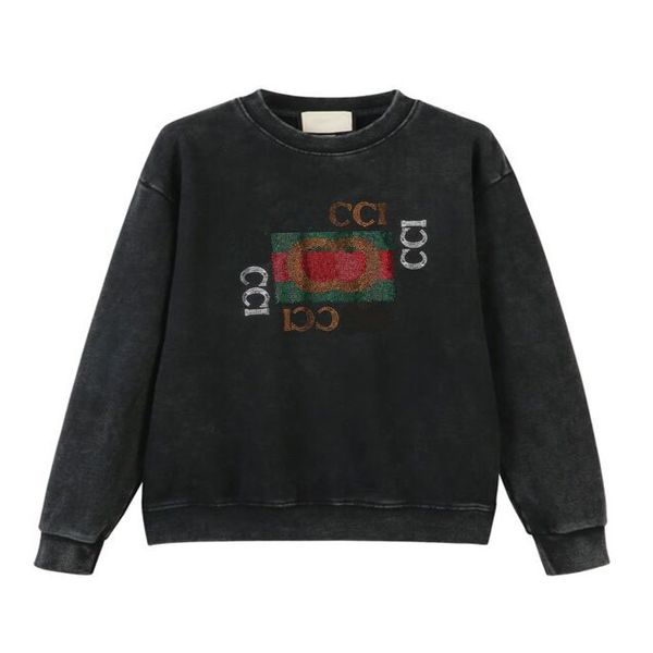 

2023s autumn and winter craft jacquard letter logo fashion long sleeve sweater student casual fleece hoodie l09-50, Black;brown