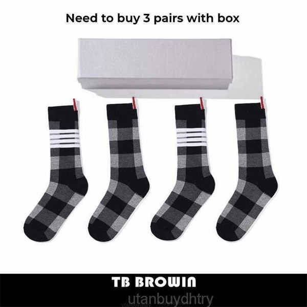

men's socks tb browin thom men's socks korean fashion rwb stripes no show women's cotton street fashionable harajuku stocking, Black