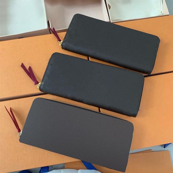 

genuine leather purse card holder luxurys designer fashion wallet men women's holders coin black lambskin mi328h, Red;black