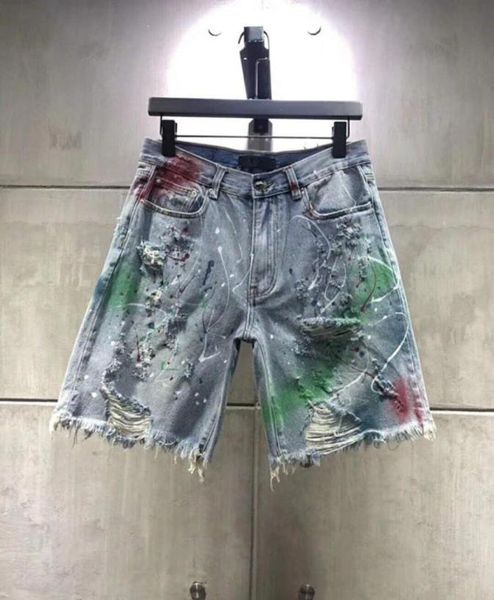 

mens short jeans design summer french solid classic style fivesta pants zebra fluorescent stripe fashion designer sz 4020473, Blue