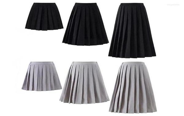 

skirts elastic waist japanese student girls school uniform women long midi skirt ladies fashion party female pleated skirtskirts3304627, Black