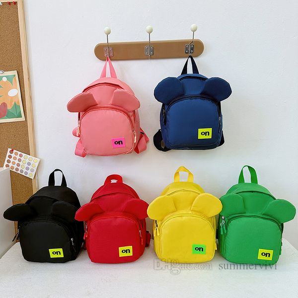 

children cartoon backpacks boys girls colorful nylon double shoulder school bag fashion kids outdoor sports backpack z3643v, Black