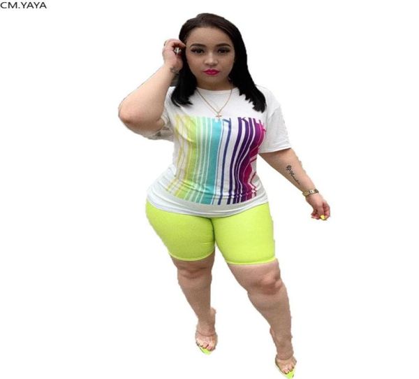 

2021 women sets striped print summer tracksuits oneck tshirtshorts suit two piece set night club party casual outfits gl50387377275, Gray
