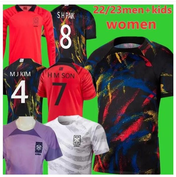 

4xl 2023 south korea soccer jerseys national team 22/23/24 son cho gue sung in bum hwang ui jo jeong sung fans player version 2002 retro men, Black;yellow