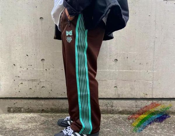 

sweatpants men women jogger side striped trousers embroidery pants4581307, Black