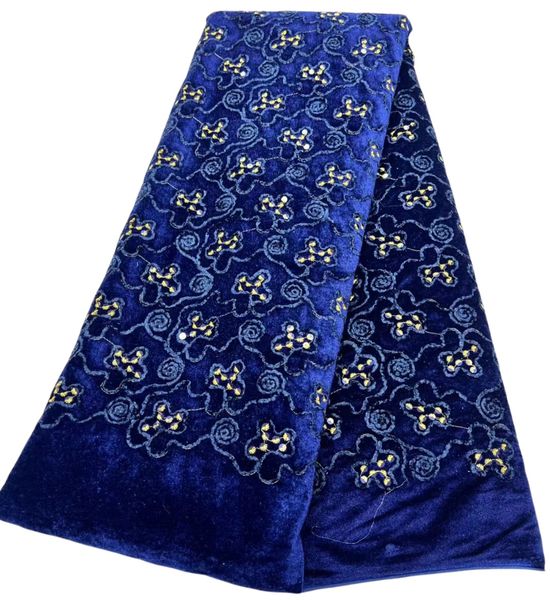 

flannelette 5 yards velvet lace with rhinestones african lady wedding velvet fabric dress textile women clothes sewing craft bride gown new, Black;white