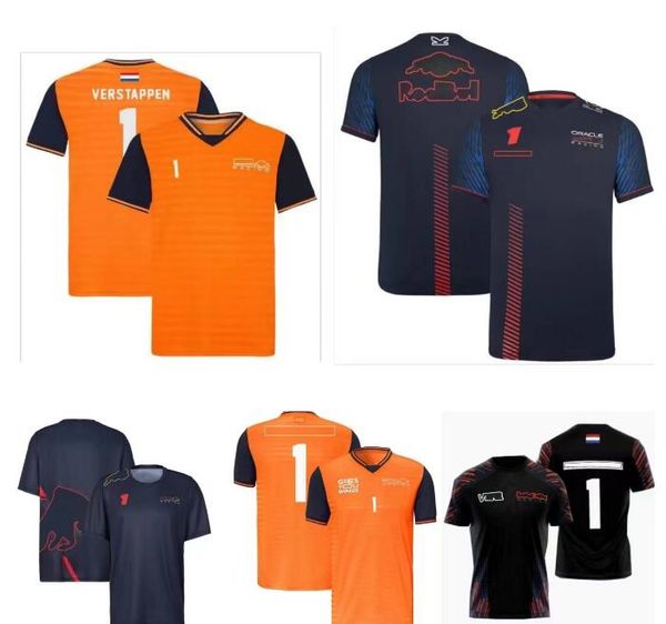 

new f1 racing polo shirt round neck summer team short sleeve t shirt same customised