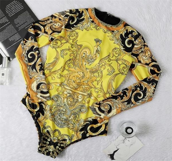 

bikini womens swim wear swimsuit women retro onepiece brand long sleeve print polyester swim wear trikinis rushguard t2005097564810, White;black