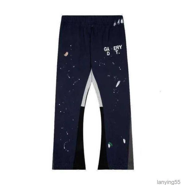 

mens graffiti pants designer men's pants galleryes depts multi panel flared women sports loose high street casual sweatpants vintage tr, Black