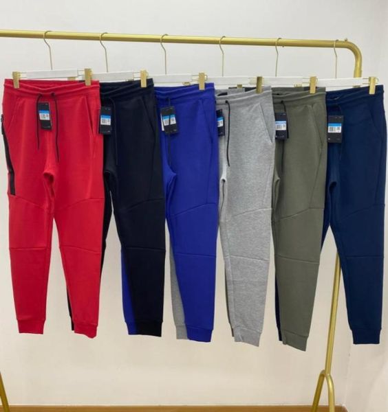 

red blue tech fleece sport pants space cotton trousers men bottoms mens joggers camo running pant 6 colors asian size mxxl9682005, Black