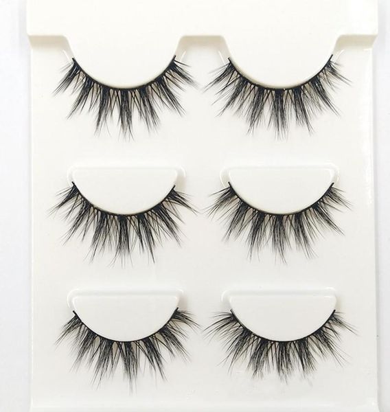 

false eyelashes 3d09 natural tapered black terrier fashion ball smoke makeup fake cross messy soft 3d eye lashes7779691