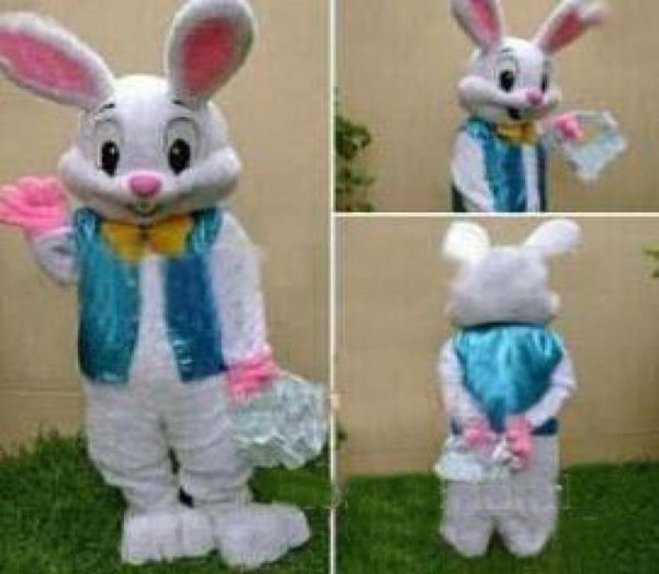 

2018 new professional easter bunny mascot cartoon clothing rabbit cartoon mascot costume fancy dress 2644792, Red;yellow