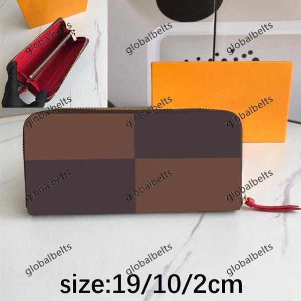 

wallets wallet men long short single zipper fold purse purses 2021 who women street casual fresh exquisite leather pu 271c, Red;black