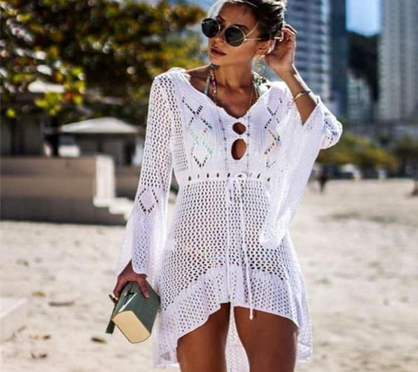 

sets arrival fansion dress 2021 designer beach cover up white swim suit womens swimwear women summer4459926, White;black