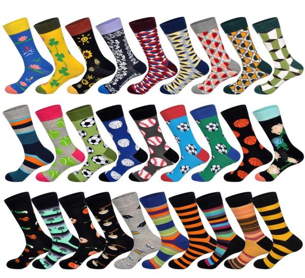 

lionzone new 2019 spring funny basketball printed men socks colorful striped diamond happy socks skate cotton sokken4741754, Black