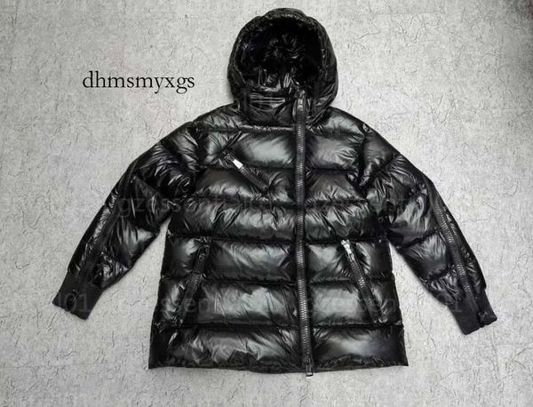 

monclears jacket women down coat puffer winter coats three styles oversize fit zipper long sleeves hood windbreaker designer womens, Black