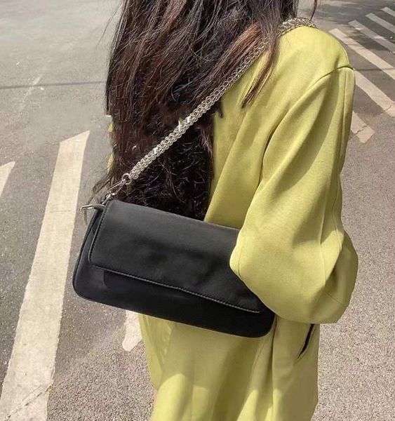 

luxury designer shoulder bag cool girly metal zipper belt chain purse underarm bag crossbody bag women's luxury women's tote bag