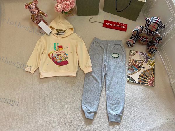 

designers kids clothing sets boys girls jacket coat trousers tracksuits long sleeve outdoor children hoodie suit baby sportswear brand luxur, White