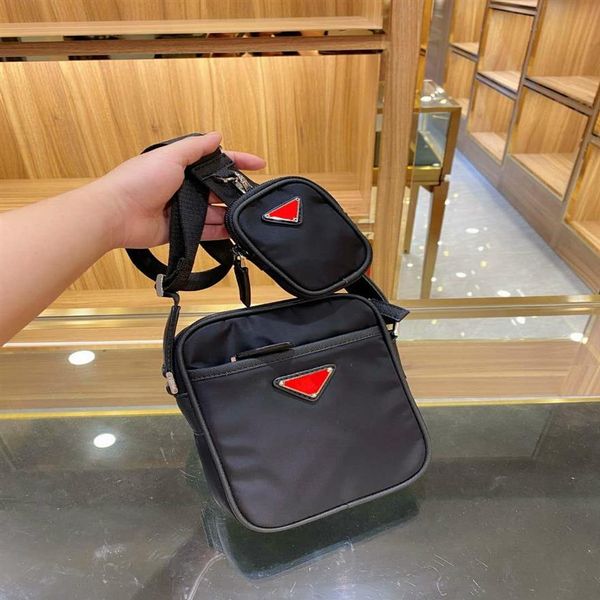 

luxury designer wallets mens and women's crossbody bag shoulder bags mini size solid color black with poc266w, Red;black