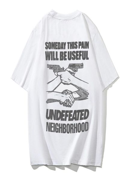 

undefeated men039s tshirts graphic cotton t shirt harajuku hip hop tshirt streetwear punk aesthetic women men clothing tee 606651, White;black