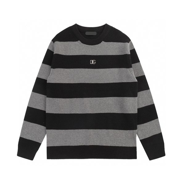 

men's plus size hoodies & sweatshirts jacquard letter knitted sweater in autumn / winter acquard knitting machine e custom jnlarged det, Black;brown