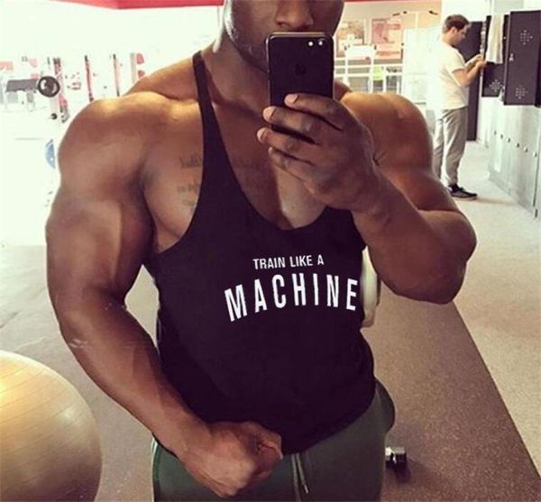 

men039s tank mens gyms stringer fitness vest canotta bodybuilding clothing muscle tanks singlet cotton workout sleevel5772738, White;black