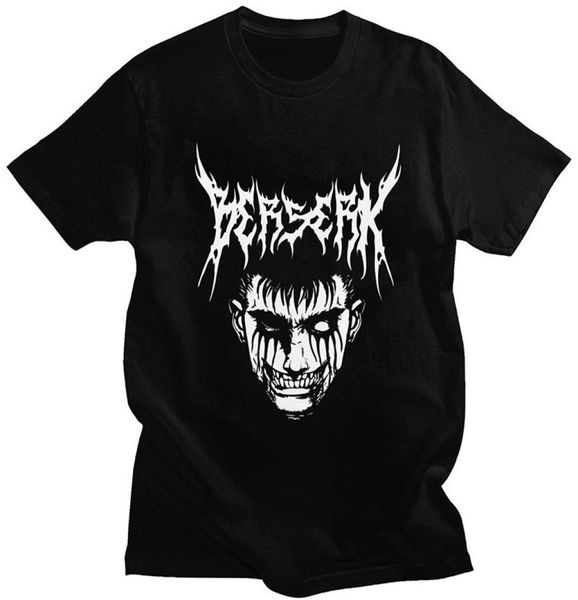 

men039s tshirts men berserk guts anime tshirt male short sleeve manga vintage tshirt summer breathable oversized pattern prin2336247, White;black