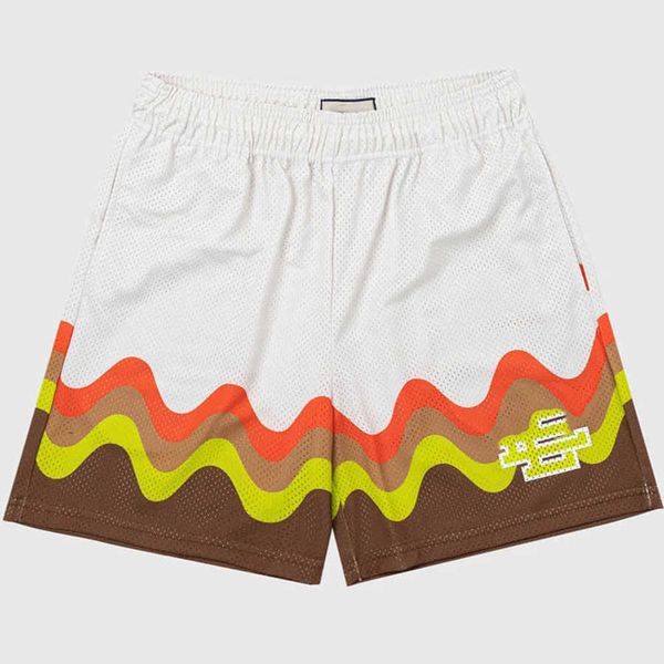 

classics luxury men's ee shorts fashion basic short designers new york city skyline man women casual sports pants summer pant gym mesh, White;black