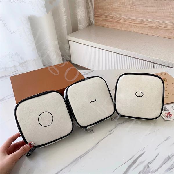 

brand cosmetic bags for girl makeup wash bag canvas zipper bags 3 brand easy to take out big capacity clutch bags 2023 new arrival