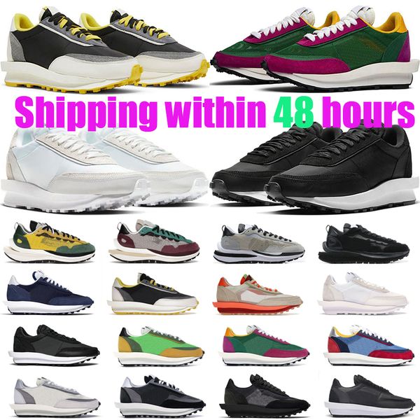

designer vaporwaffle ld waffle casual running shoes for mens womens pegasus ldwaffle fragment sail black gum summit white nylon orange mens