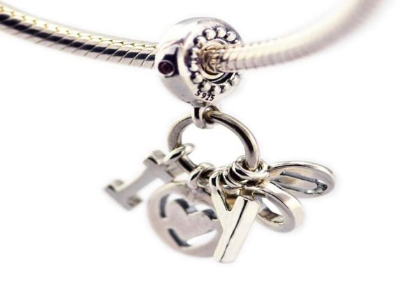 

pandulaso valentine039s day fit original charms bracelets for woman i love you dangle charm 925 sterling silver jewelry2221656, Black