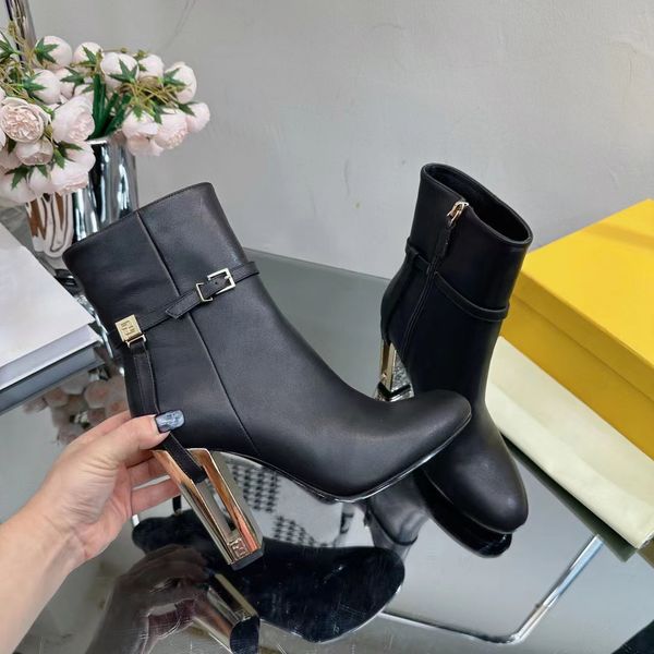 

new letter leather martin boots women's stretch knit sock boot slimming ankle boot round toe lace-up single booties, Black