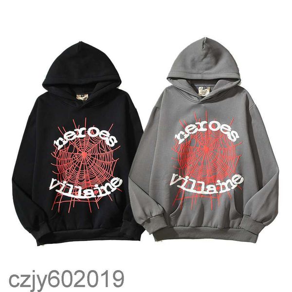

23 trendy rocky celebrity hoodie for men and women with the same style sp5der 555555 spider web hoodie, Black