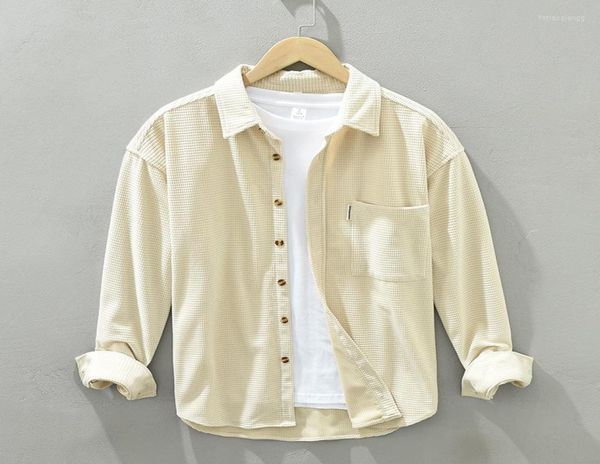 

men039s casual shirts button down for men pure cotton turndown collar long sleeve shirt male solid regular clothes6123358, White;black