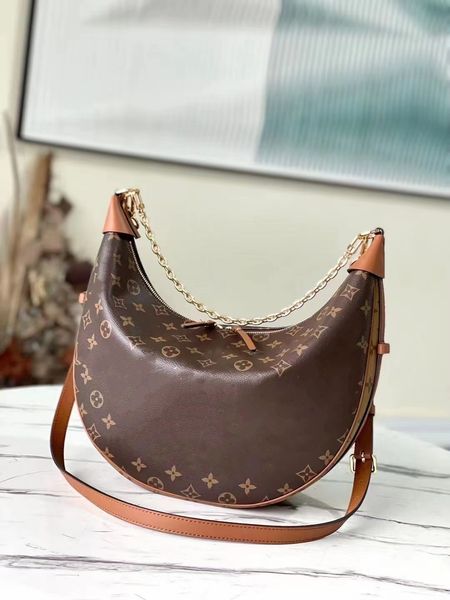 

m46311 new women's bag single shoulder bag curved moon shape crossbody bag