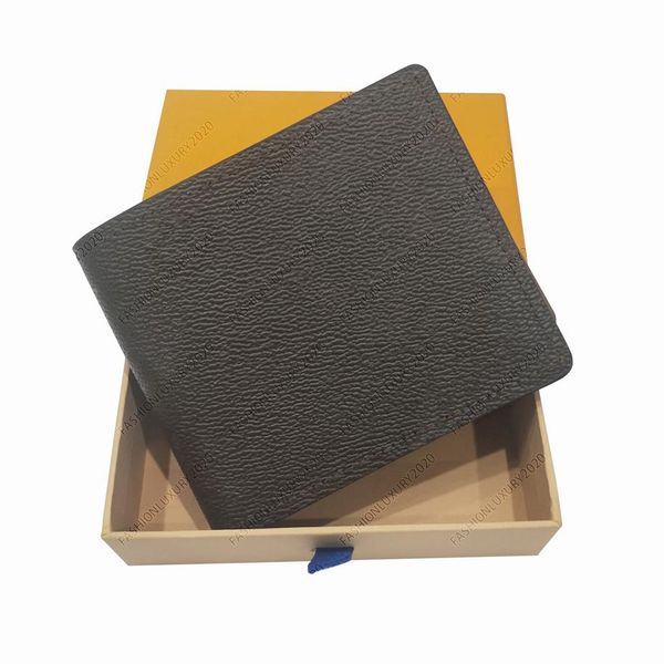 

whole brown plaid mens wallet fashion men purse canvas multiple short small bifold wallet card holders with box and dust bag 8290z, Red;black