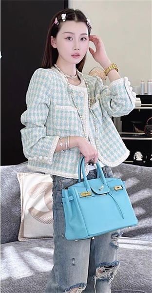 

chan cccc 2023 new winter jacket women tweed jacket grade designer jacket plus size designer fashion coat women overcoat cardigan mother&#03, Black;brown