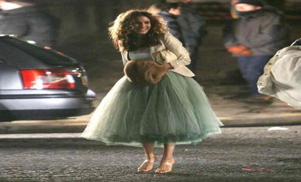 

and city same style light green tulle female tiered ruffles midcalf pleated skirts womens four seasons wearable 2103242166758, Black