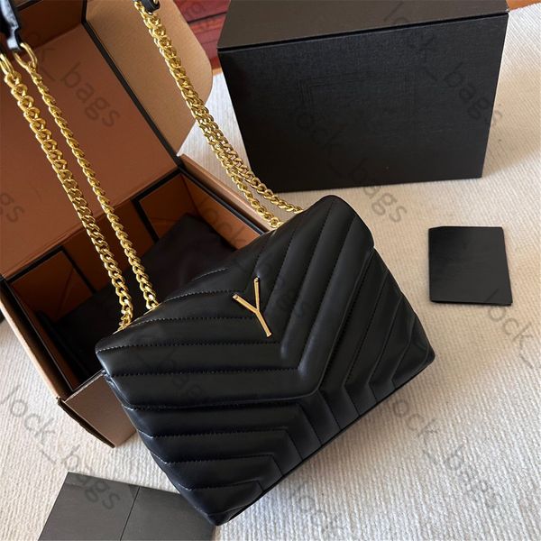 

loulou designer bag puffer y shape leather crossbody bags metal chain shoulder bag luxurys handbags black woman handbag fashion wallet mini