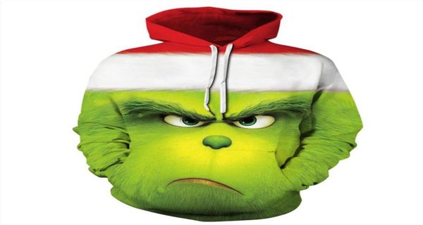 

menplus teesnew autumn winter funny ugly grinch 3d men women christmas98054156626937, Black;brown