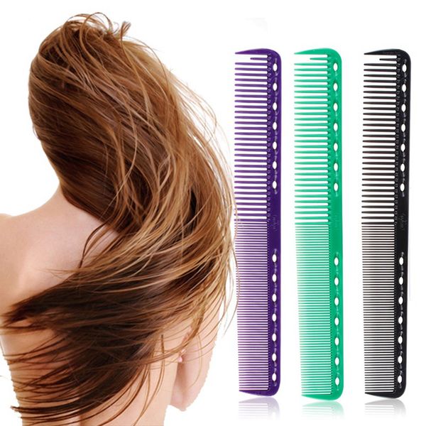 

10 colors professional hair combs barber hairdressing hair cutting brush anti-static pro salon hair care styling tool 2466, Silver