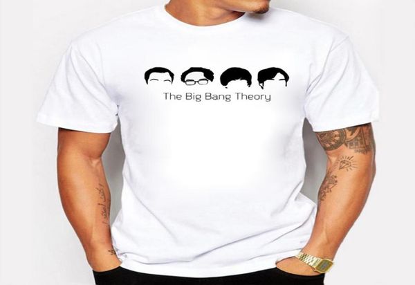 

new sundry hairstyle eyebrows comical t shirt men funny cotton short sleeve the big bang theory tshirt for men clothing2152727, White;black