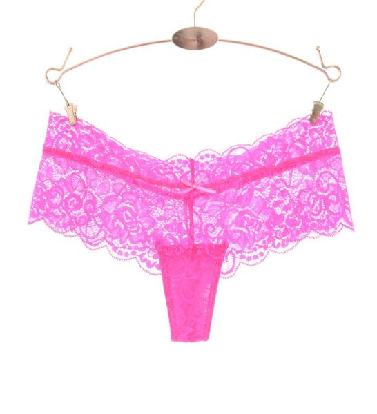 

full lace women panties low waist hollow transparent panties underwear ladies g string thongs fashion cute thong6358134, Black;white