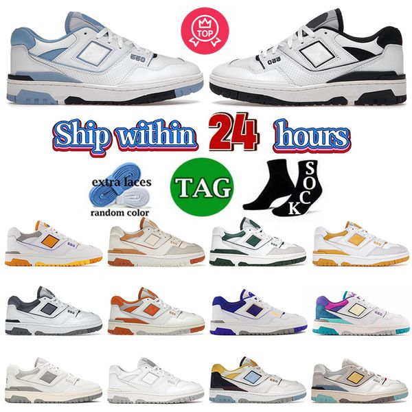 

designer 550s casual shoes 550 for mens womens white black unc white university blue white green sea salt varsity gold white navy red blue s