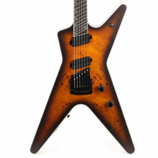

de an ml select 6 string multiscale kahler burled maple satin natural electric guitar as same of the pictures