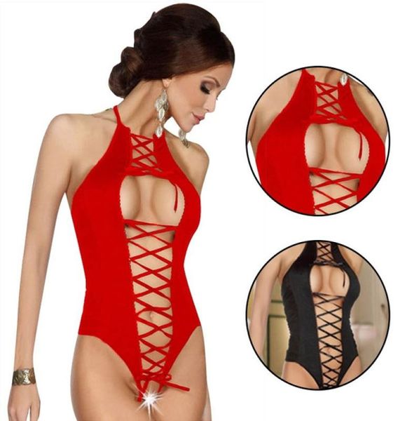 

lingerie mesh front womens open nightwear crotchless black teddy bodysuit yyang3491691, Black;white