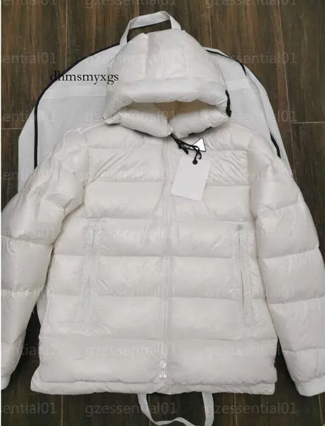 

monclears jacket down mens winter coat designer white windbreaker fashion hooded alphabet design fluffy windproof long sleeved coats, Black