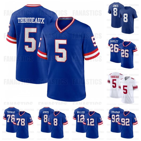 

36 deonte banks saquon barkley custom football jersey kayvon thibodeaux jalin hyatt daniel jones dexter lawrence taylor darren waller giants, Black